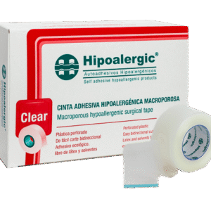 Cinta adhesiva
HIPOALERGIC CLEAR