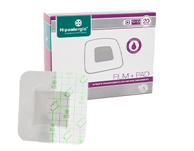 Apósitos estériles transparentes con centro absorbente
HIPOALERGIC FILM+PAD