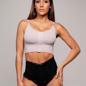 Sostén doble, completo y largo, con tiras (6 broches) Vista Frente 90855